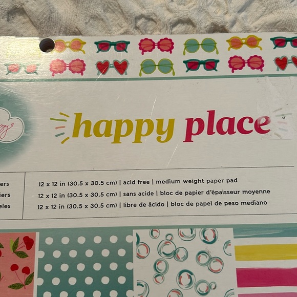 Like New Dear Lizzy Happy Place 12x12 scrapbook paper pad 47 pages - Picture 3 of 16